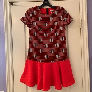 Little Marc Jacobs Girls Red and Navy Dress